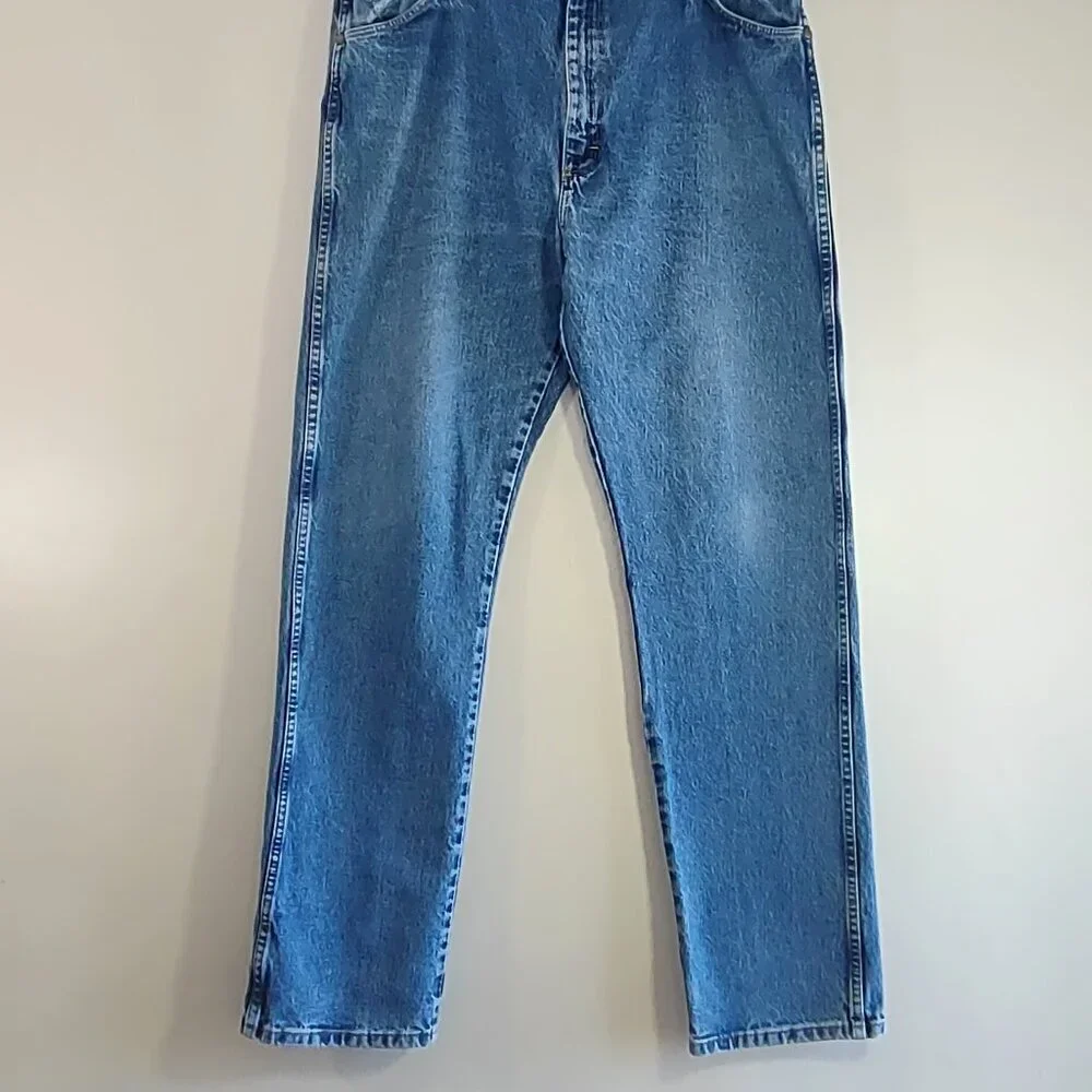 Wrangler Jeans George Straight Cowboy Cut Medium Blue Wash Denim  Men's 38 x 34